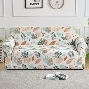 Capa de Sofá Estampada - Folhas