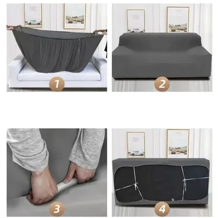 Capa Elástica para Sofá Chaise Longue Universal